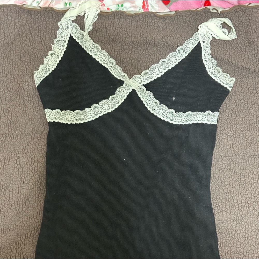Black mini dress